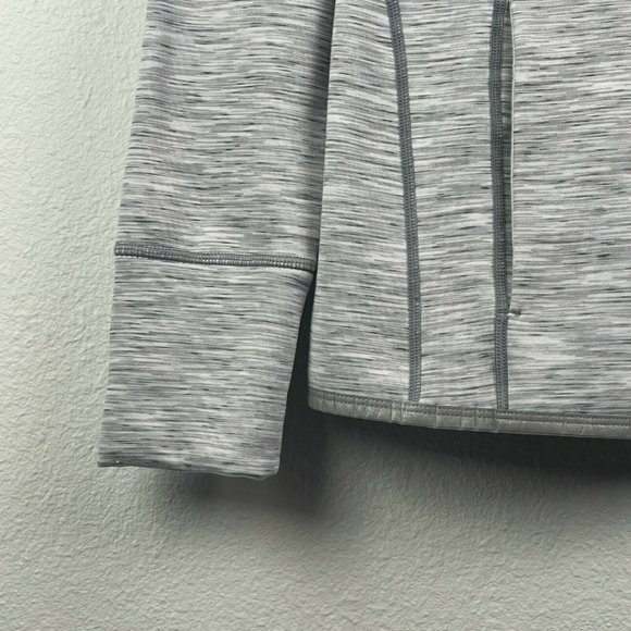 Gap Fit Jacket Women's Size M Full Zip Long Sleeve Athletic Track Heather Gray - Picture 6 of 12
